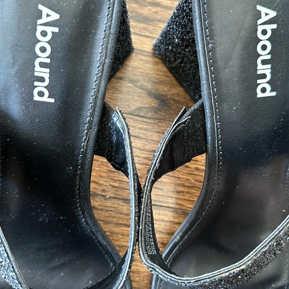 Abound Carina Black Glittered Heeled Slide Womens Dress Sandals Size 10 - Picture 13 of 13